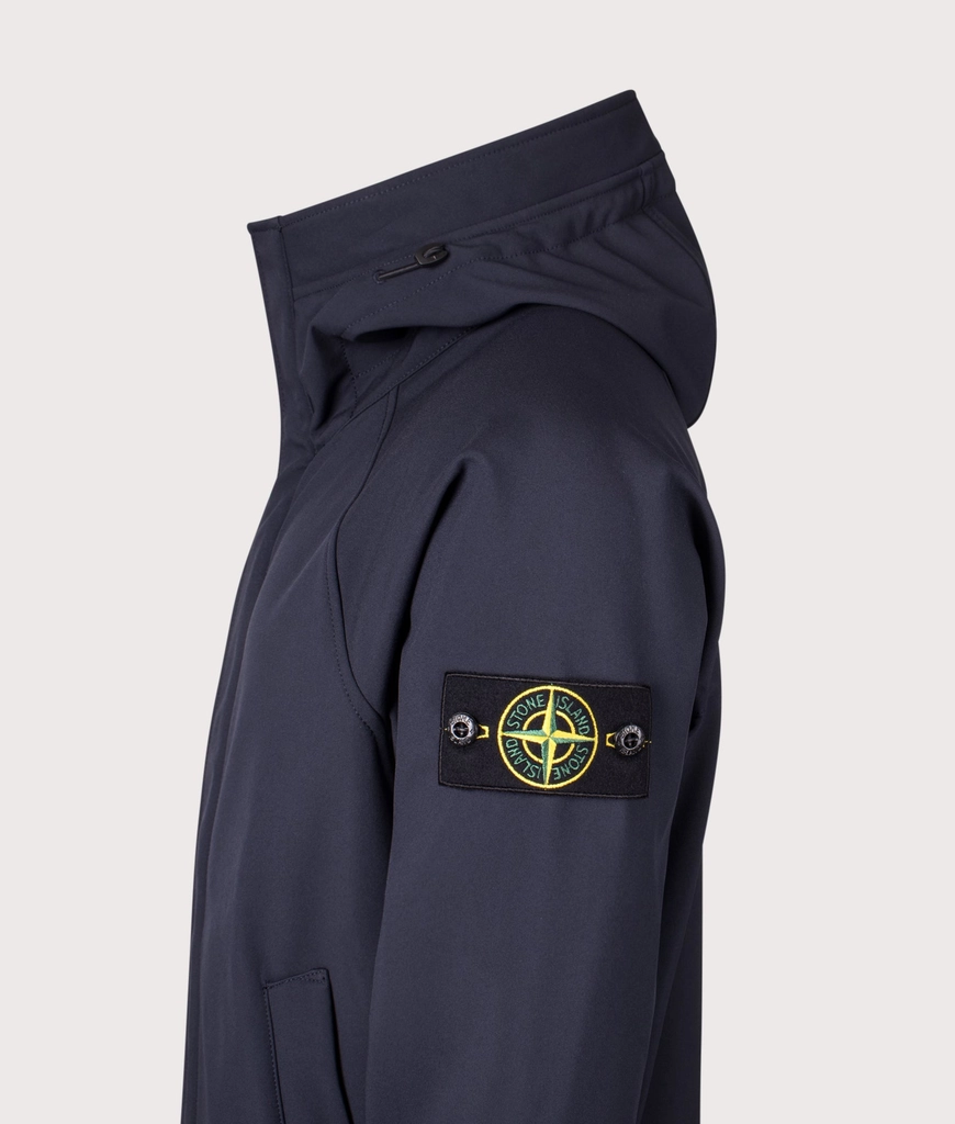 Stone Island Mens Hooded Soft Shell Jacket